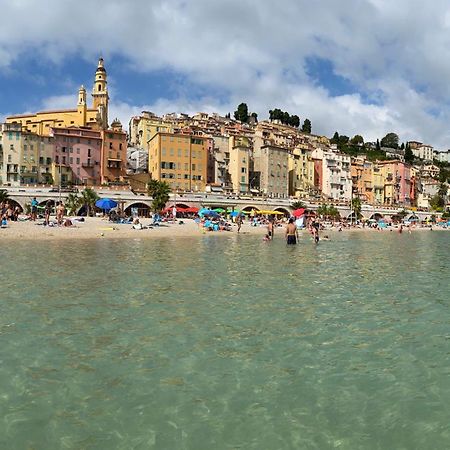 شقة Mansfield Vue Carte Postale Terrasse Piscine Calme Port A 200M A Pied مينتون المظهر الخارجي الصورة