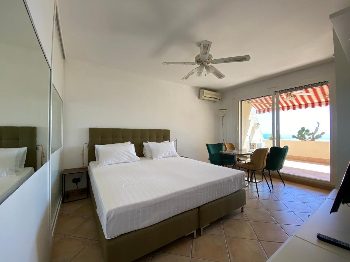 شقة Mansfield Vue Carte Postale Terrasse Piscine Calme Port A 200M A Pied مينتون المظهر الخارجي الصورة