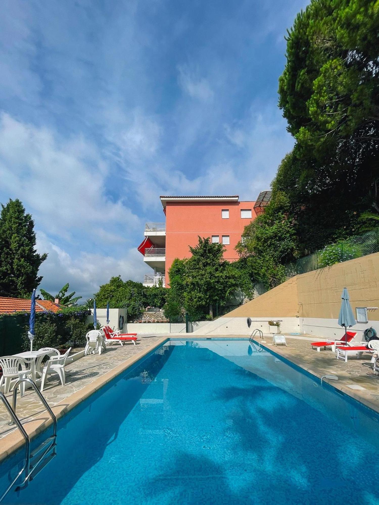 شقة Mansfield Vue Carte Postale Terrasse Piscine Calme Port A 200M A Pied مينتون المظهر الخارجي الصورة